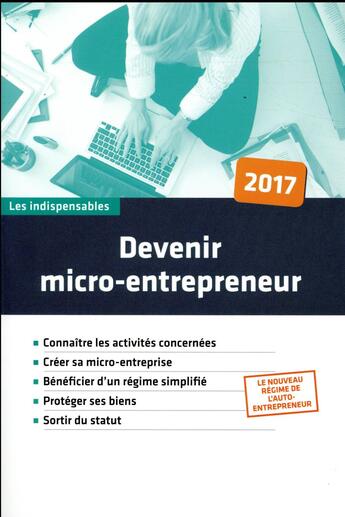 Couverture du livre « Devenir micro-entrepreneur (5e édition) » de  aux éditions Le Particulier