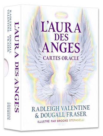 Couverture du livre « L'Aura des anges - Cartes oracle » de Radleigh Valentine aux éditions Exergue