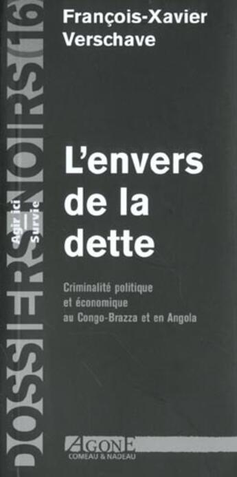 Couverture du livre « Envers de la Dette » de Hauser et Verschave aux éditions Agone