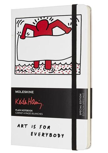 Couverture du livre « Keith Haring carnet grand format ligné blanc » de  aux éditions Moleskine