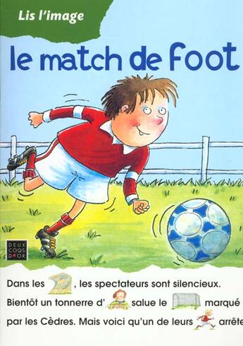 Couverture du livre « Le Match De Foot » de Lis L Image 2 aux éditions Deux Coqs D'or