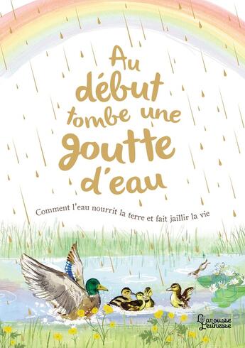 Couverture du livre « Au début tombe une goutte d'eau » de Aimee Gallagher et Sally Garland aux éditions Larousse