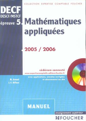 Couverture du livre « Mathématiques appliquées ; epreuve n.5 » de M Avenel aux éditions Foucher