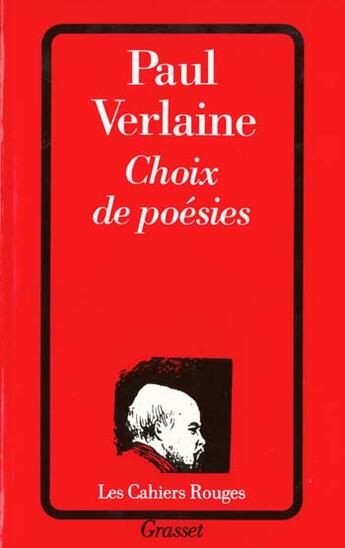 Couverture du livre « Choix de poesies » de Paul Verlaine aux éditions Grasset