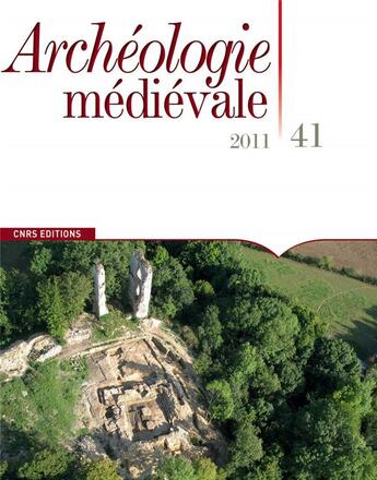 Couverture du livre « Archéologie Médiévale Tome 41 » de Anne-Marie Flambard Hericher aux éditions Cnrs