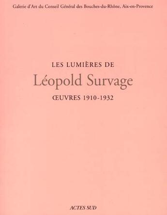 Couverture du livre « Leopold survage, la periode azureenne » de  aux éditions Actes Sud