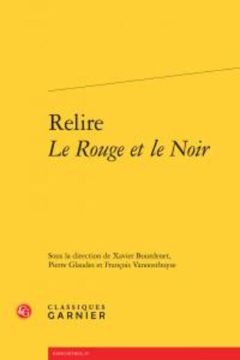 Couverture du livre « Relire 