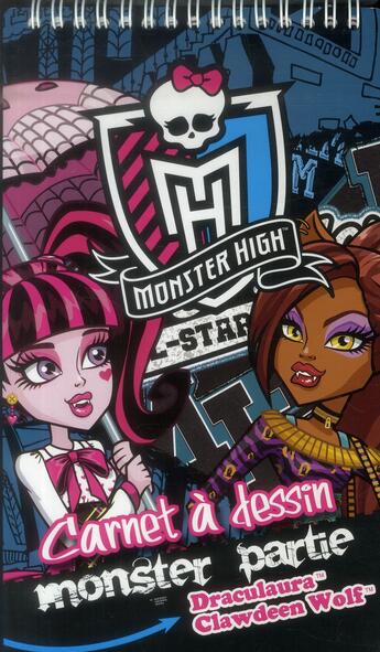 Couverture du livre « Monster high ; carnet à dessin t.2 » de  aux éditions Cerf Volant