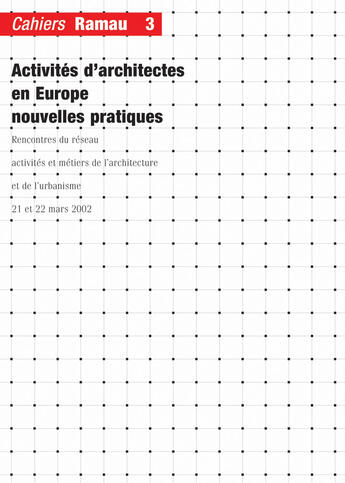 Couverture du livre « Cahiers ramau t.3 » de  aux éditions La Villette