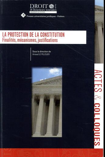 Couverture du livre « La protection de la constitution » de  aux éditions Universite De Poitiers