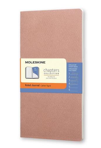 Couverture du livre « Cahier chapitres ligne moyen format vieux rose » de  aux éditions Moleskine