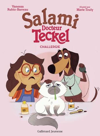 Couverture du livre « Salami, docteur Teckel ! » de Vanessa Rubio-Barreau aux éditions Gallimard-jeunesse