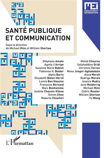 Couverture du livre « Santé publique et communication » de  aux éditions L'harmattan