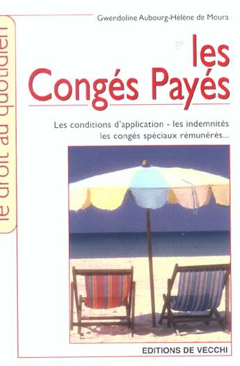 Couverture du livre « Conges payes(les) » de Aubourg aux éditions De Vecchi