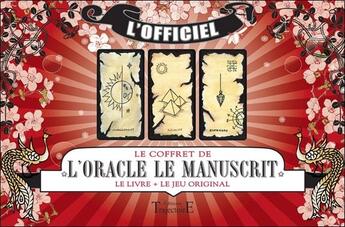 Couverture du livre « Le coffret de l'oracle le manuscrit ; livre + jeu » de Gerard Barbier aux éditions Trajectoire