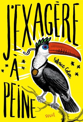 Couverture du livre « J'exagère à peine » de Fabrice Colin aux éditions Seuil Jeunesse