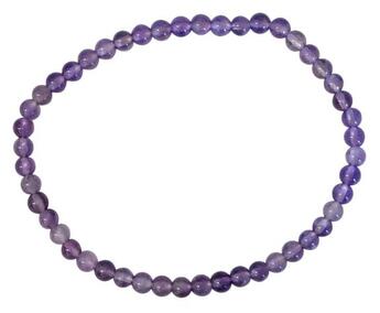 Couverture du livre « Bracelet amethyste perles rondes 4 mm » de  aux éditions Dg-exodif