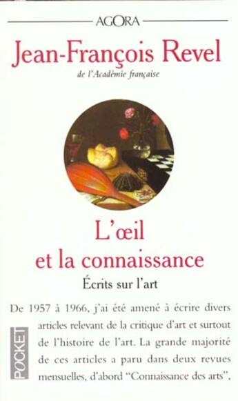 Couverture du livre « L'oeil et la connaissance » de Jean-Francois Revel aux éditions Pocket