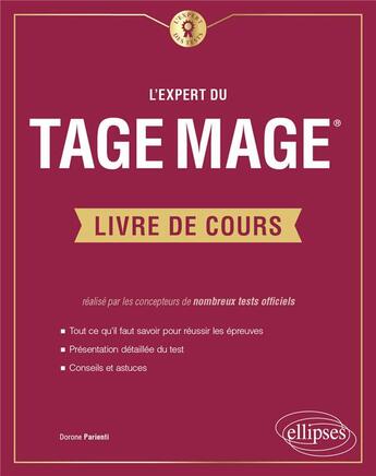 Couverture du livre « L'expert du tage mage ; le livre de cours » de Dorone Parienti aux éditions Ellipses