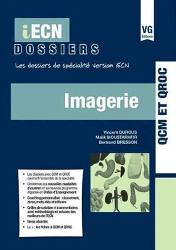 Couverture du livre « Iecn Dossiers Imagerie » de V.Durous aux éditions Vernazobres Grego