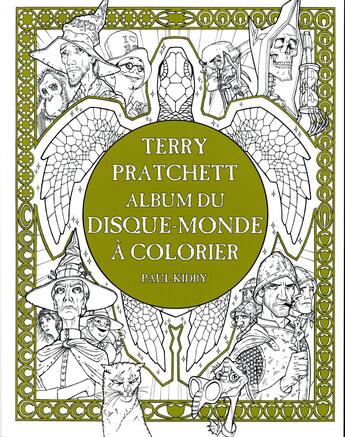 Couverture du livre « Album du Disque-Monde à colorier » de Terry Pratchett aux éditions L'atalante