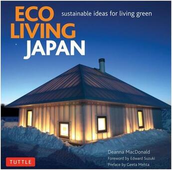 Couverture du livre « Eco living japan » de Macdonald Deanna aux éditions Tuttle