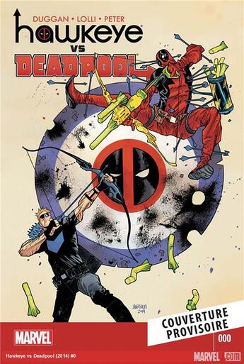 Couverture du livre « Deadpool Vs. Hawkeye » de Gerry Duggan et Matteo Lolli aux éditions Panini