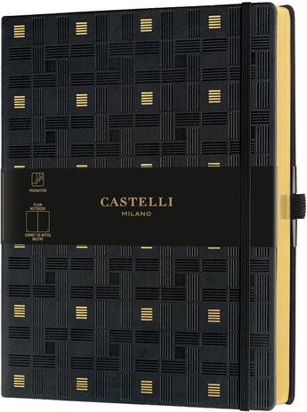 Couverture du livre « Carnet c&g très grand format uni trame gold » de  aux éditions Castelli Milano