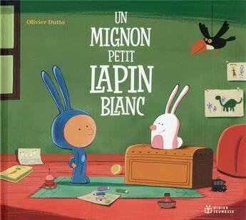 Couverture du livre « Un mignon petit lapin blanc » de Olivier Dutto aux éditions Didier Jeunesse