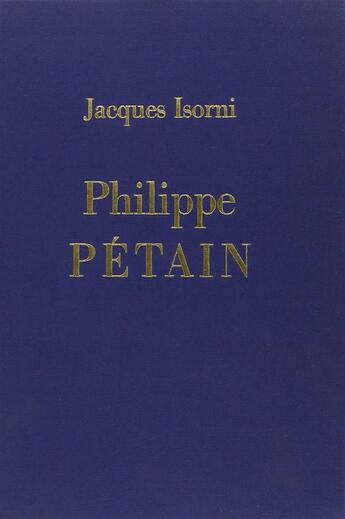 Couverture du livre « Philippe petain » de Jacques Isorni aux éditions Table Ronde