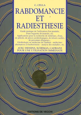 Couverture du livre « Rabdomancie et radiesthesie » de C Cella aux éditions De Vecchi