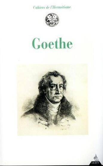 Couverture du livre « Goethe » de  aux éditions Dervy