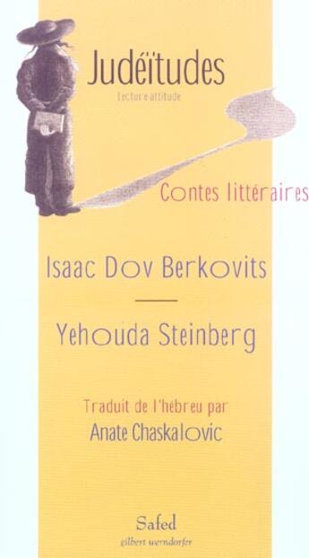 Couverture du livre « Judeitides ; contes litteraires » de Isaac Dov Berkovits et Yehouda Steinberg aux éditions Safed