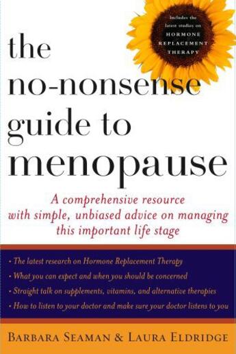 Couverture du livre « The No-Nonsense Guide to Menopause » de Eldridge Laura aux éditions Simon & Schuster