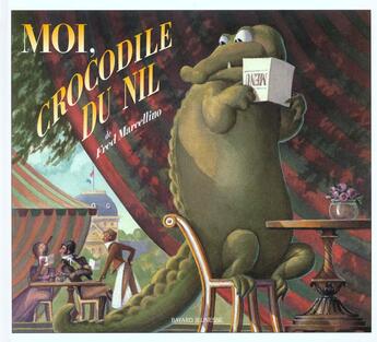 Couverture du livre « Moi, crocodile du Nil » de Fred Marcellino aux éditions Bayard Jeunesse
