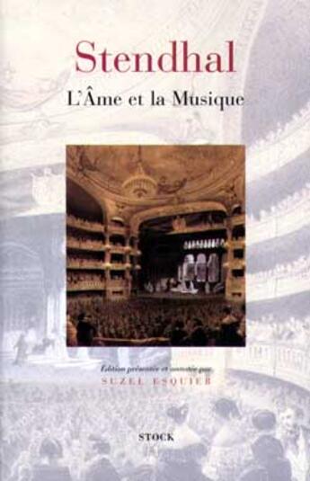 Couverture du livre « L'âme et la musique » de Stendhal aux éditions Stock