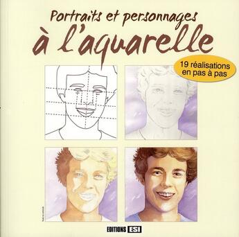 Couverture du livre « Portraits et personnages à l'aquarelle » de  aux éditions Editions Esi