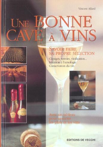 Couverture du livre « Bonne cave a vins (une) » de Allard aux éditions De Vecchi