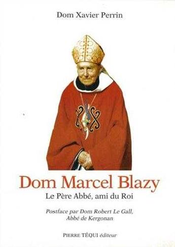 Couverture du livre « DOM MARCEL BLAZY » de  aux éditions Tequi