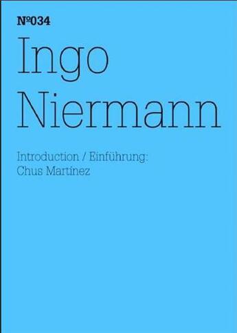 Couverture du livre « Documenta 13 vol 34 ingo niermann /anglais/allemand » de Documenta aux éditions Hatje Cantz