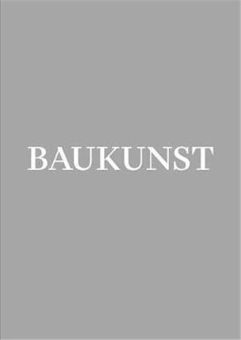 Couverture du livre « Baukunst (exposition bozar bruxelles) /anglais » de  aux éditions Walther Konig