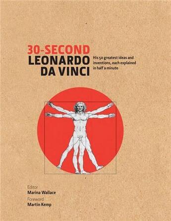 Couverture du livre « 30 second leonardo da vinci (hardback) » de Marina Wallace aux éditions Ivy Press