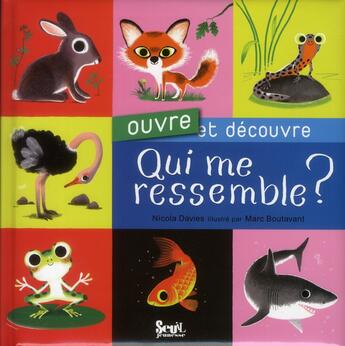 Couverture du livre « Qui me ressemble? » de Davies Boutavant aux éditions Seuil Jeunesse