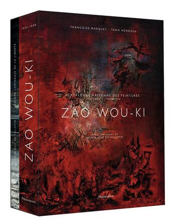 Couverture du livre « Zao Wou-Ki ; catalogue raisonné des peintures t.1 : 1935-1958 » de  aux éditions Flammarion