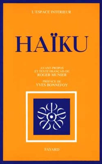 Couverture du livre « Haïku » de  aux éditions Fayard