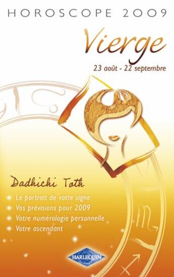 Couverture du livre « Vierge 2009 » de Dadhicih-T aux éditions Harlequin