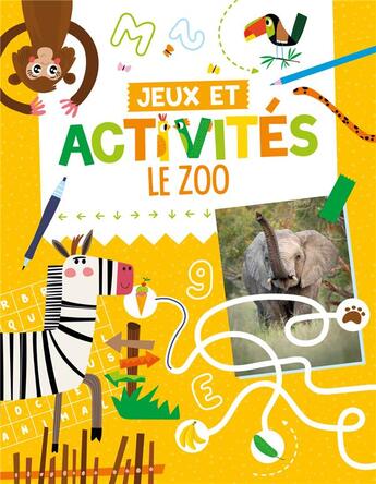 Couverture du livre « Jeux et activites - le zoo » de Atelier Cloro aux éditions 1 2 3 Soleil