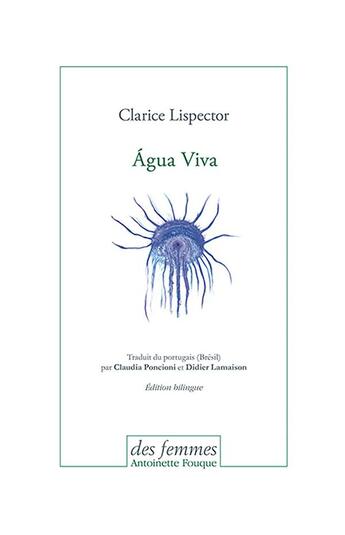 Couverture du livre « Água viva » de Clarice Lispector aux éditions Des Femmes