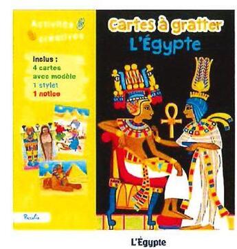 Couverture du livre « Cartes à gratter ; l'Egypte » de Marcella Grassi aux éditions Piccolia