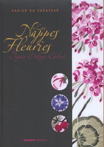 Couverture du livre « Les nappes fleuries (epuise) - de agnes delage-calvet » de Agnes Delage-Calvet aux éditions Mango